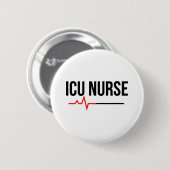 ICU Nurse Ronde Button 5,7 Cm (Voorkant /achterkant)