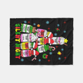 Icu Nurse Silent Night Profol Christmas Tree Merry Fleece Deken (Voorkant (Horizontaal))