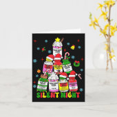 Icu Nurse Silent Night Profol Christmas Tree Merry Kaart (Gele Bloem)