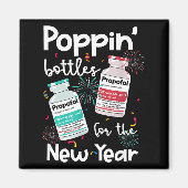 Icu Nurses New Year Eve Outfits Pn Bottles Cu Er N Magneet (Voorkant)