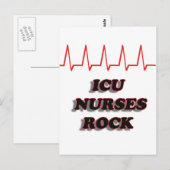 ICU NURSES ROCK BRIEFKAART (Voorkant / Achterkant)