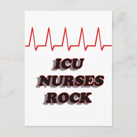 ICU NURSES ROCK BRIEFKAART (Voorkant)