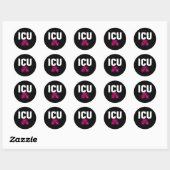 Icu Registered Nurse Intensive Care Unit Rn Person Ronde Sticker (Vel)
