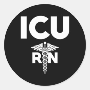Icu Registered Nurse Intensive Care Unit Rn Person Ronde Sticker