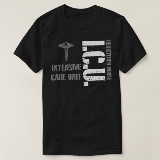 ICU Registered Nurse Intensive Care Unit RN Staff  T-shirt (Design voorkant)