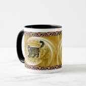 ICU Somali Cat Scribbles Mok (Voorkant links)