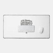 ICU Stepdown Verpleegster Vintage Bloem Stethoscoo Bureaumat (Keyboard & Muis)