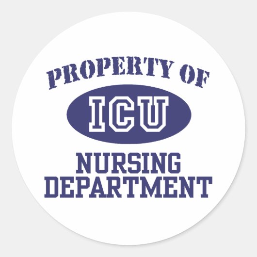 ICU-verpleegkunde Ronde Sticker (Voorkant)