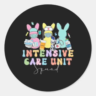 ICU Verpleegkundige Bunny Intensive Care Unit Verp Ronde Sticker