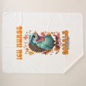 ICU Verpleegkundige Gobble Squad Vrouwen ICU Verpl Sherpa Deken (Voorkant (horizontaal))