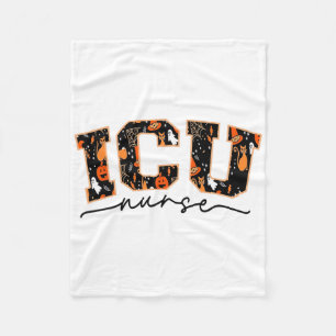 ICU Verpleegkundige Halloween Kritische Zorg CCU I Fleece Deken