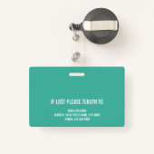 ICU Verpleegkundige ID Fotosjabloon Badge (Achterkant met intrekbare)