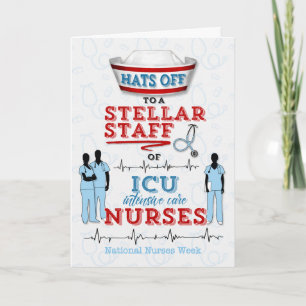 ICU Verpleegkundigen op de nationale verzekeringsw Bedankkaart