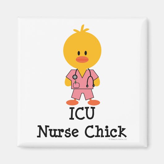 ICU Verpleegster Chick Magnet (Voorkant)