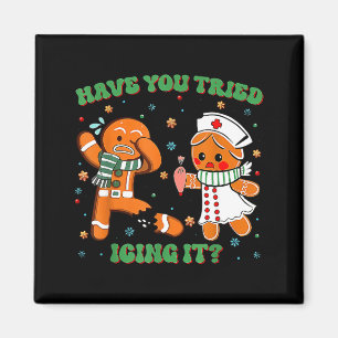 Icu Verpleegster Kerst Cute Peperkoek Heb Je Het G Magneet