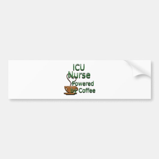 ICU-verpleegster met koffie Bumpersticker (Voorkant)