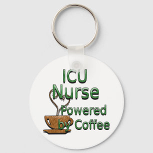 ICU-verpleegster met koffie Sleutelhanger