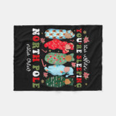 Icu When You’re Sleeng Nicu Crew Cute Baby Christm Fleece Deken (Voorkant (Horizontaal))