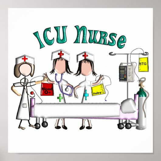 ICU zurse canvas Art - Unieke 3D artistieke grafis Poster (Voorkant)