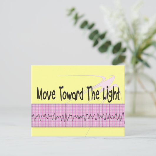 ICU Zurse Gift—Hilarious V-Fib EKG Strip Design Briefkaart (Staand voorkant)