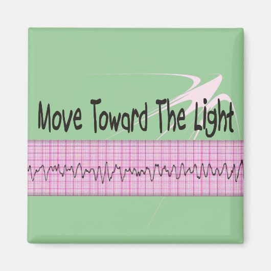 ICU Zurse Gift—Hilarious V-Fib EKG Strip Design Magneet (Voorkant)
