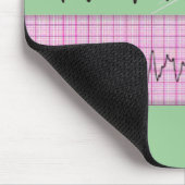 ICU Zurse Gift—Hilarious V-Fib EKG Strip Design Muismat (Hoek)