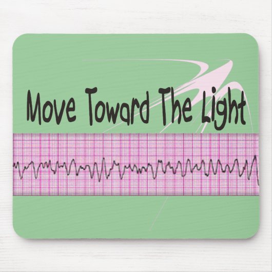 ICU Zurse Gift—Hilarious V-Fib EKG Strip Design Muismat (Voorkant)
