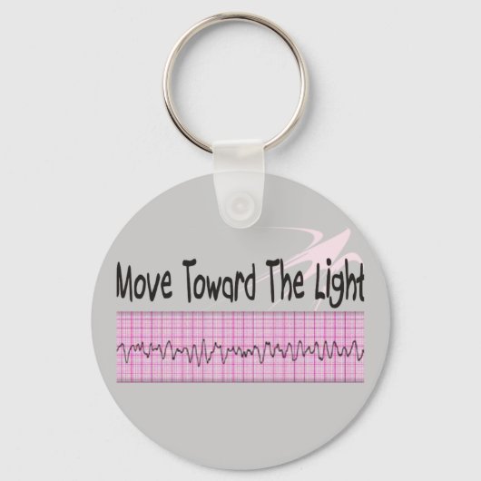 ICU Zurse Gift—Hilarious V-Fib EKG Strip Design Sleutelhanger (Voorkant)
