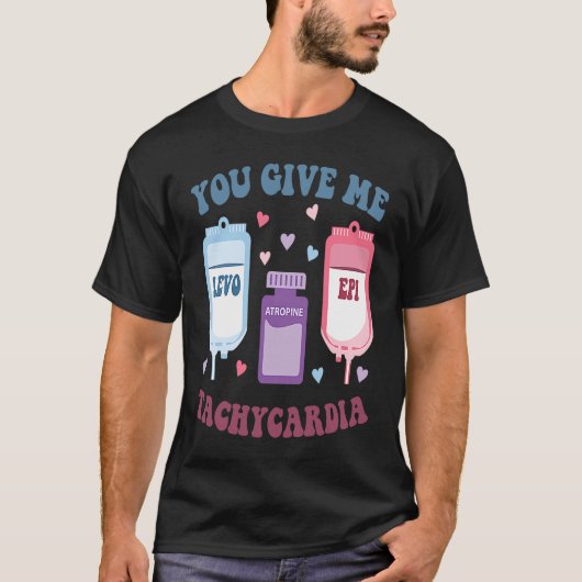 ICU Zurse Valentine Day Groovy U geeft me Tachyca T-shirt (Voorkant)