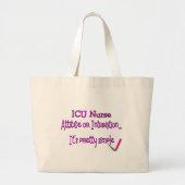 ICU zuster "Attitude or Intubation"—Hilarisch Grote Tote Bag (Voorkant)