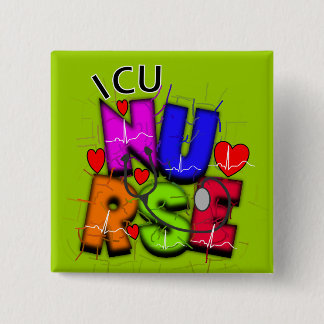 ICU Zuurcadeautjes, ontwerp voor Artsy QRS Vierkante Button 5,1 Cm