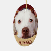 iCuddle Pitbull Keramisch Ornament (Rechts)