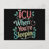 ICU's als je op ICU's slaapzalig kerstfeest bent Feestdagenkaart (Voorkant)