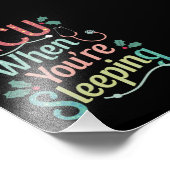 ICU's als je op ICU's slaapzalig kerstfeest bent Foto Afdruk (Hoek)