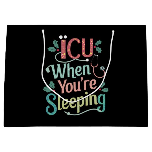 ICU's als je op ICU's slaapzalig kerstfeest bent Groot Cadeauzakje (Voorkant)