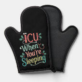 ICU's als je op ICU's slaapzalig kerstfeest bent Ovenwant (Voorkant / Achterkant)