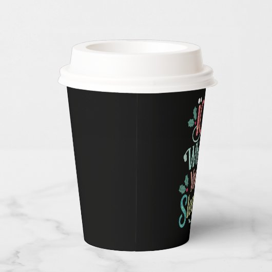 ICU's als je op ICU's slaapzalig kerstfeest bent Papieren Bekers (Rechts)