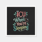 ICU's als je op ICU's slaapzalig kerstfeest bent Servet (Voorkant)