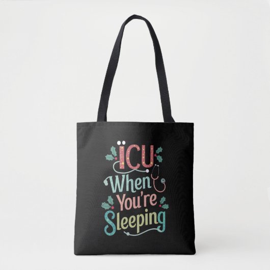 ICU's als je op ICU's slaapzalig kerstfeest bent Tote Bag (Voorkant)