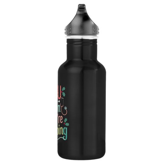 ICU's als je op ICU's slaapzalig kerstfeest bent Waterfles (Rechts)