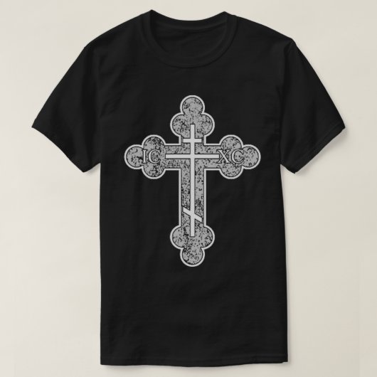 ICXC Cross Oosters-orthodox christendom Jezus Chr T-shirt (Design voorkant)