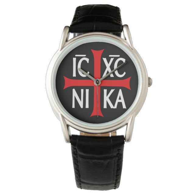 ICXC Jezus Christus verovert Horloge (Voorkant)