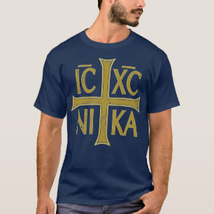 ICXC NIKA Christogram Cross Orthodox Christelijke  T-shirt