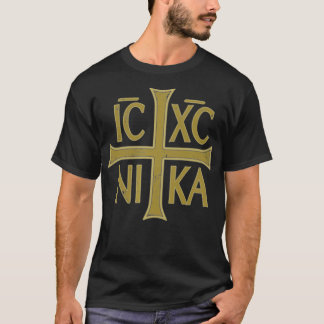 ICXC NIKA Christogram Cross Orthodox Christelijke  T-shirt