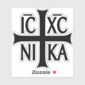 ICXC NIKA Christus Orthodoxe Christelijke Sticker  (Vel)