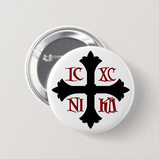 ICXC NIKA Cross Button (Voorkant /achterkant)