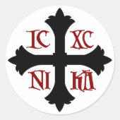 ICXC NIKA Cross Sticker (Voorkant)
