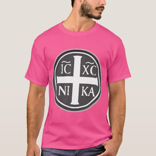 Icxc Nika Jesus Cross T-shirt (Voorkant)