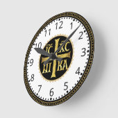 ICXC-nummer Jezus Orthodox Ronde Klok (Hoek)