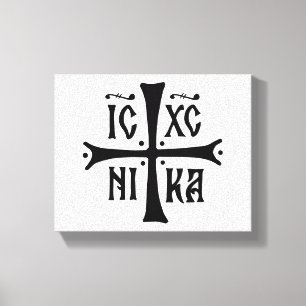 ICXCNIKA kruis orthodoxe religie christendom symbo Canvas Afdruk